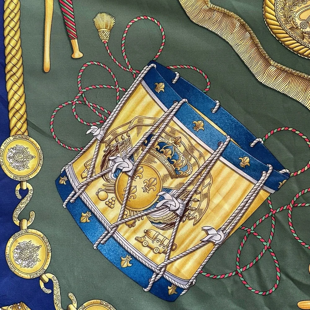 Hermes scarf les Tambours - Picture 14 of 15